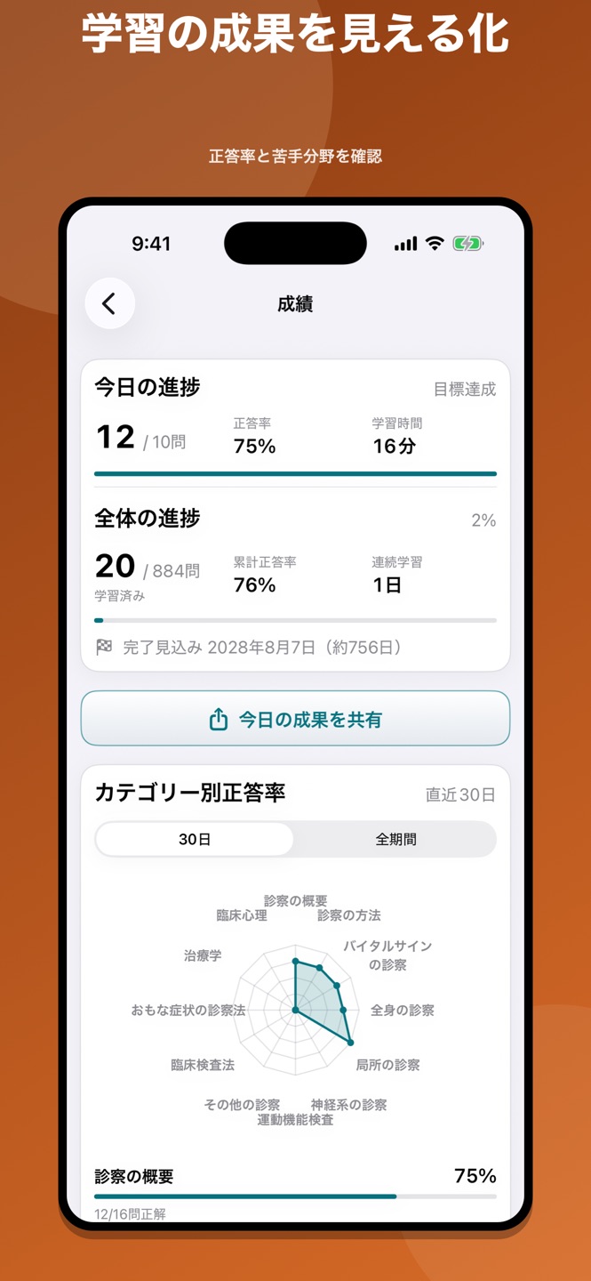 臨床医学総論|国家試験・資格対策問題集のスクリーンショット 6